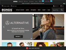 Tablet Screenshot of bonds.com.au